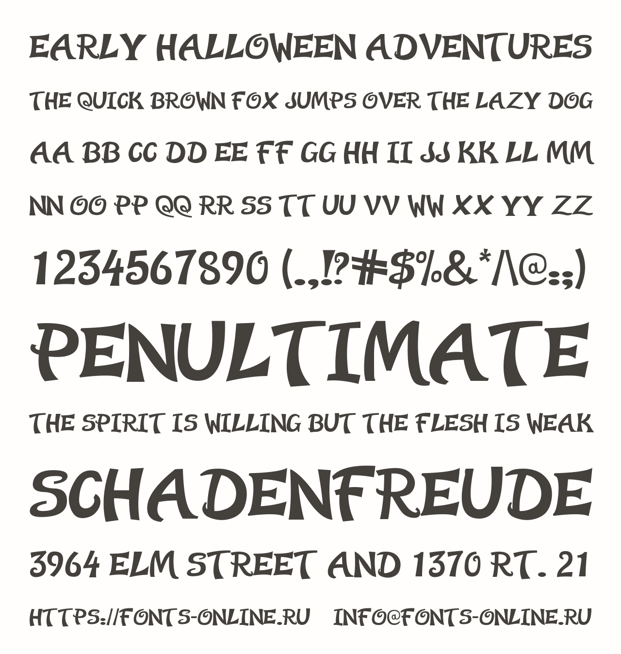 Early Halloween Adventures Free Font Download